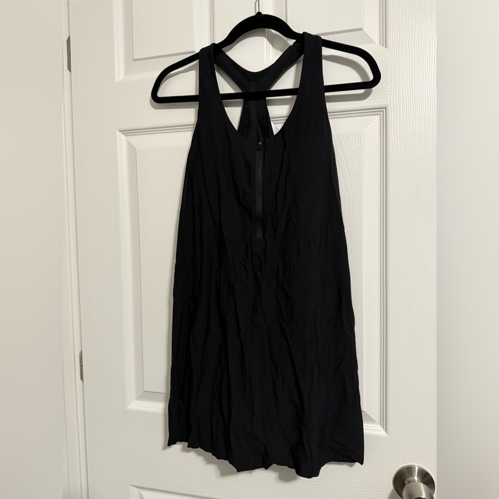 Athleta Black Ultimate 2 in 1 Sleeveless Dress with shorts